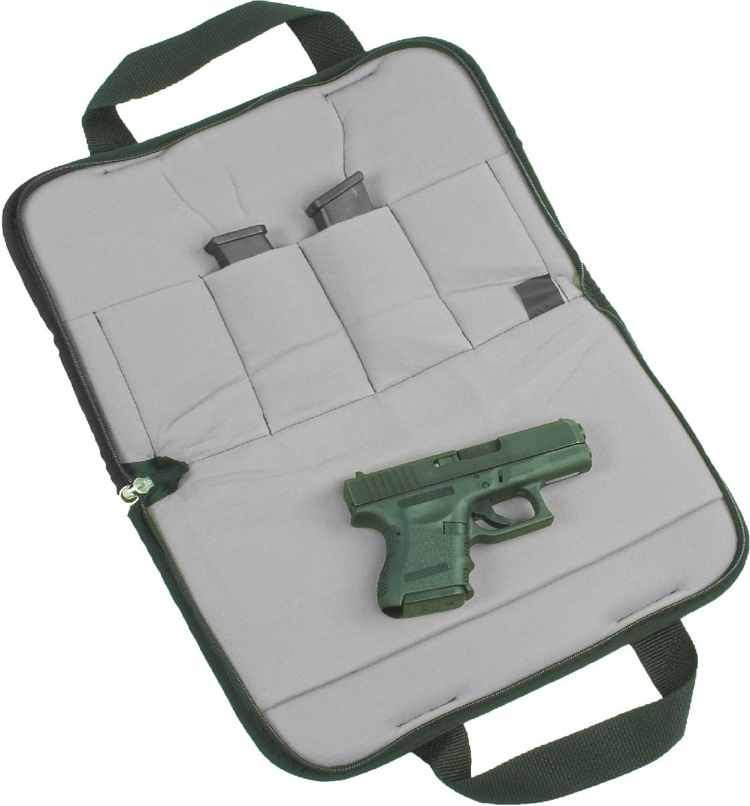Padded handgun case for glock, sig sauer, taurus, ruger